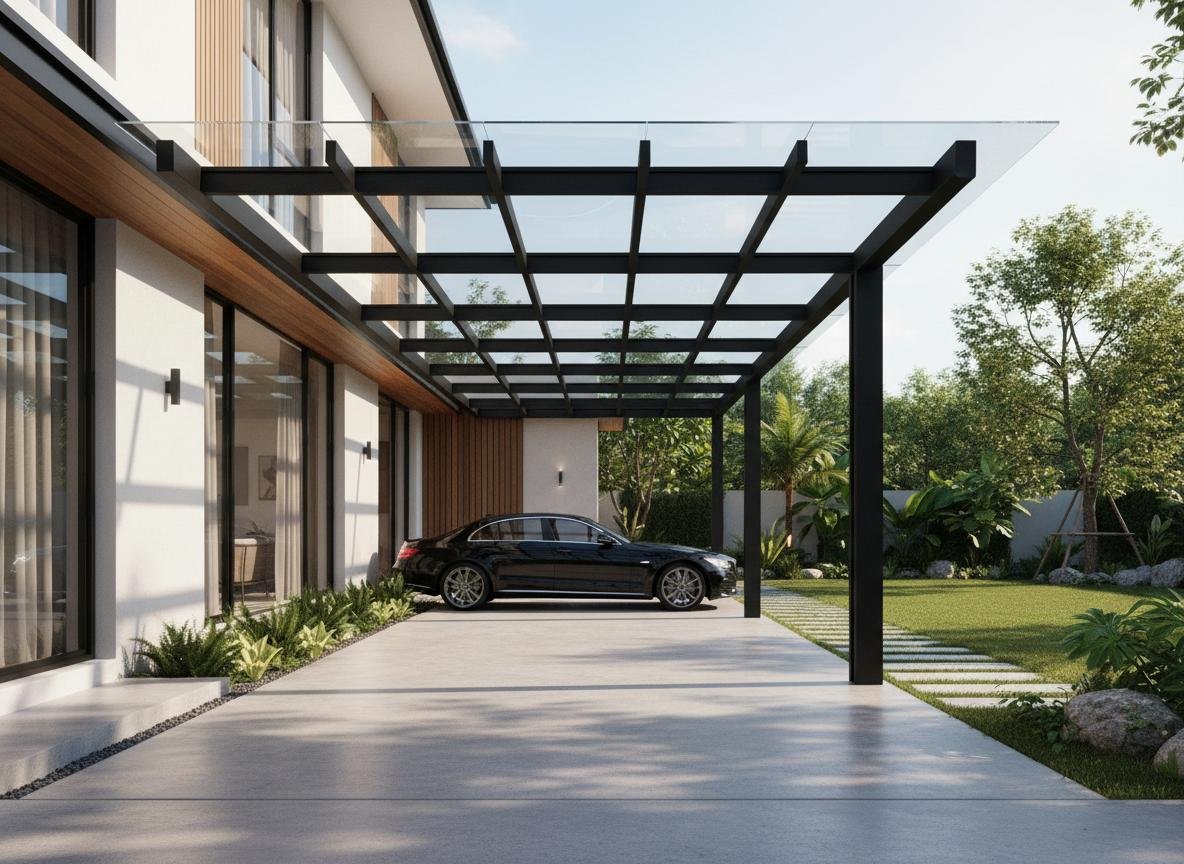 Kanopi Kaca Tempered Carport