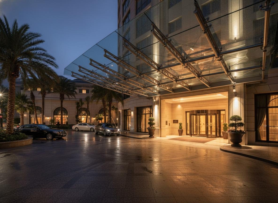 Kanopi Kaca Laminated Hotel